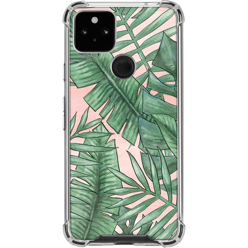 Spring Palm Leaves Pixel Cases